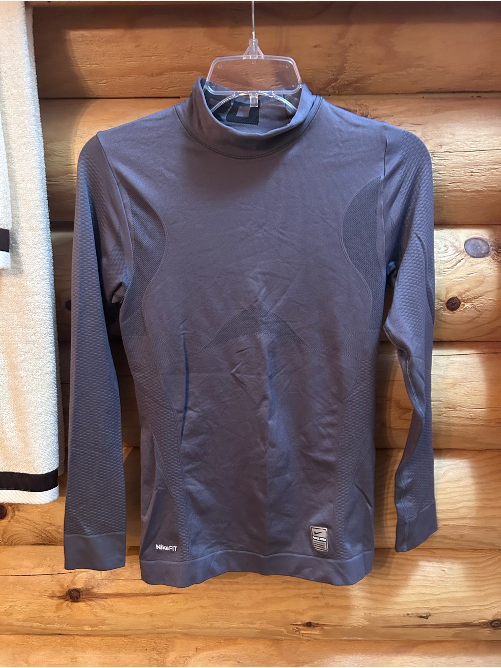 Nike Pro long sleeve mock neck Dri Fit Athletic Shirt